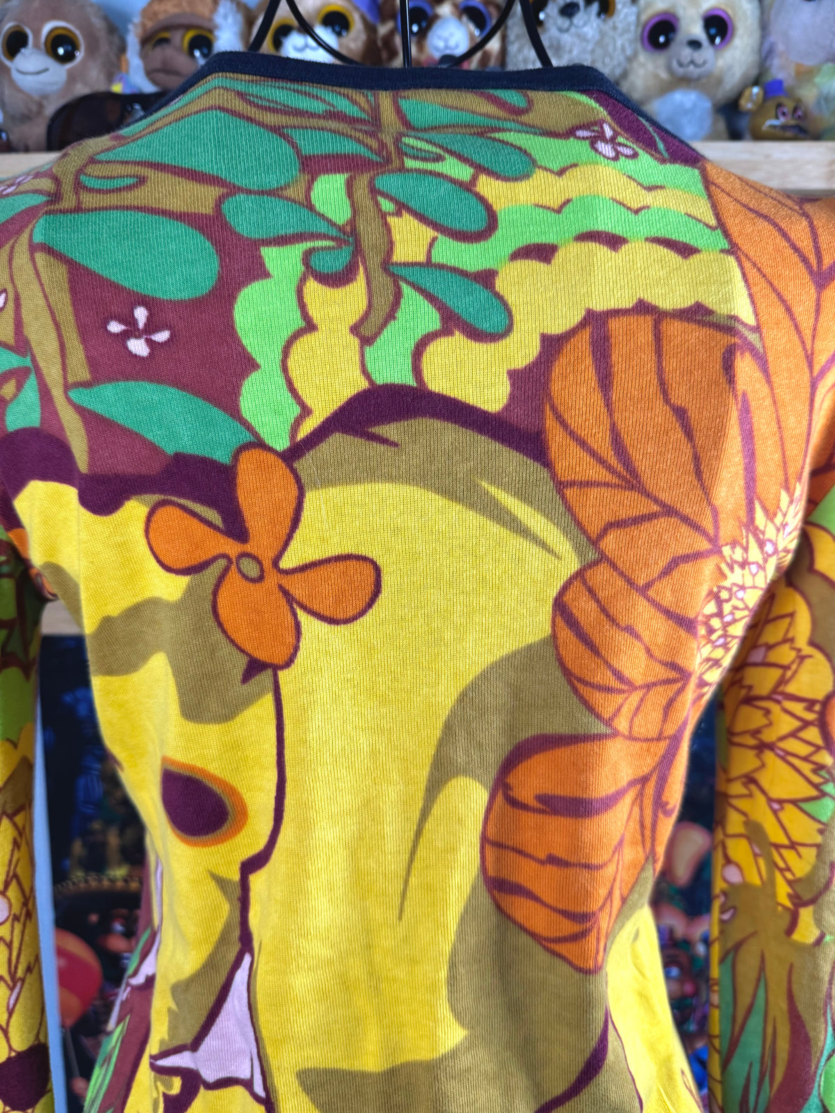 y2k vintage graphic flared sleeve deadstock hayes top