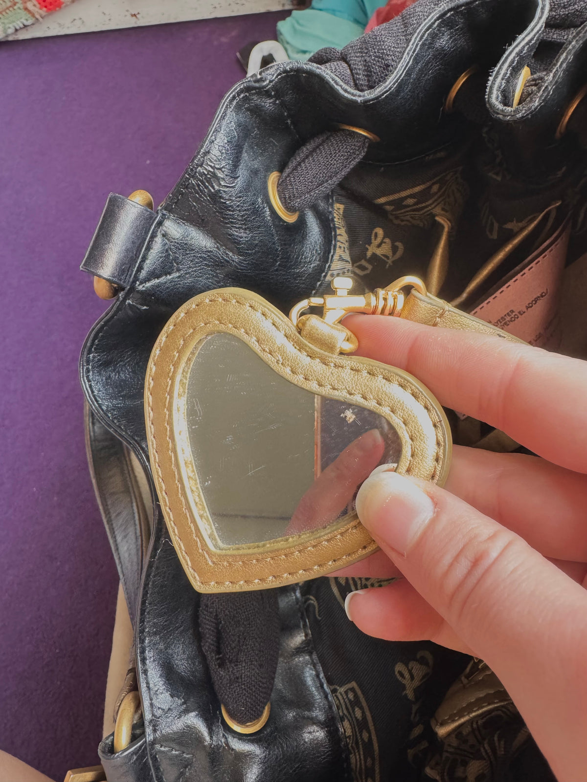 y2k 2000’s brown velour Juicy Couture daydreamer bag trashy