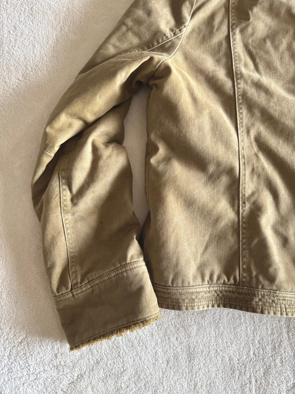 y2k vintage winter thick teddy lined funnel neck jacket cosy