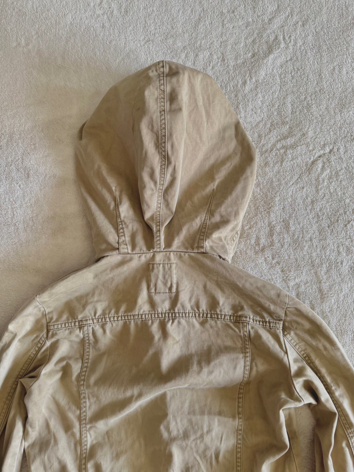 y2k vintage fitted button up archival hooded pleated trench coat archival drawstring