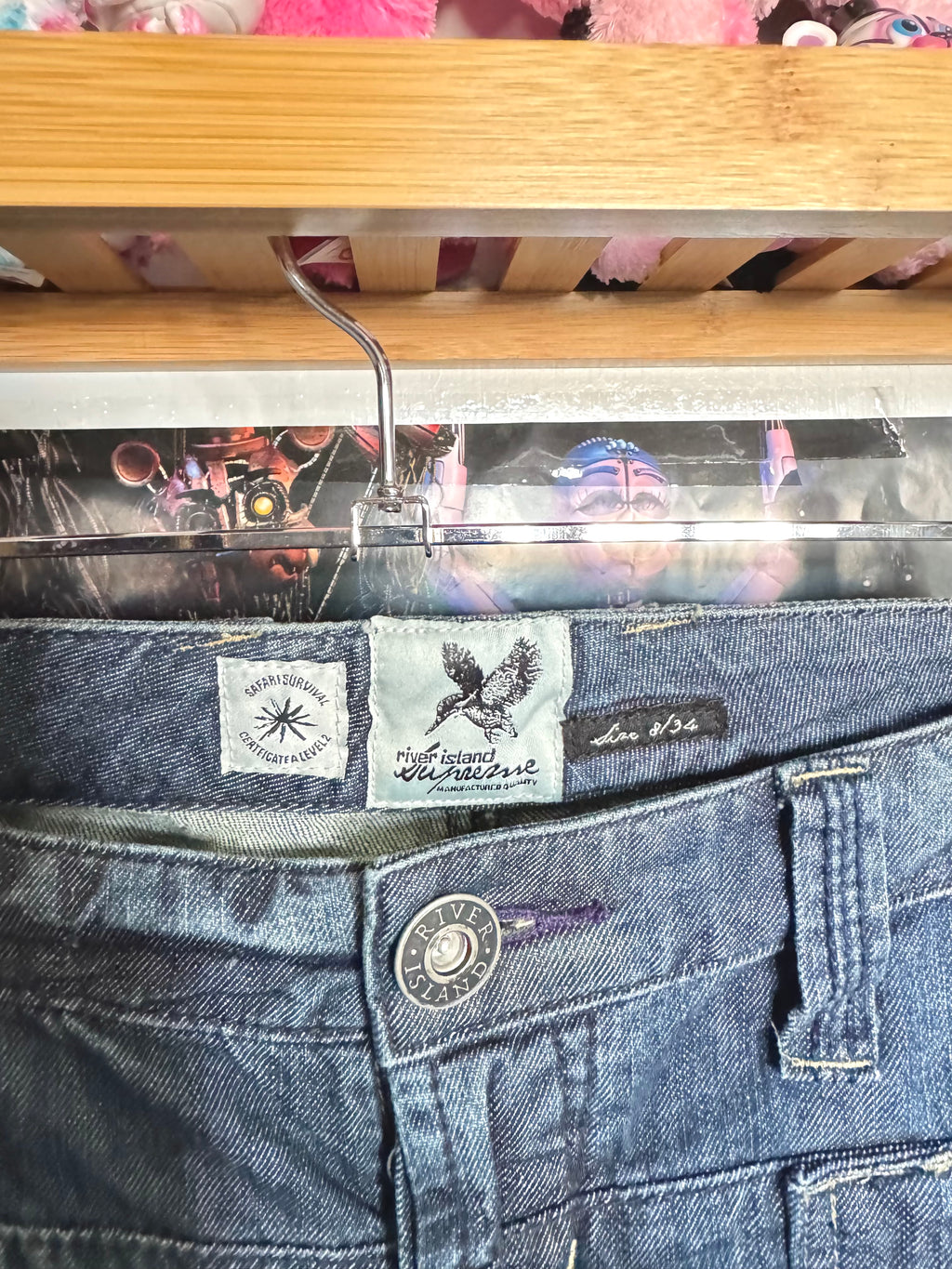 y2k vintage low waisted dark wash denim slouchy boyfriend jeans