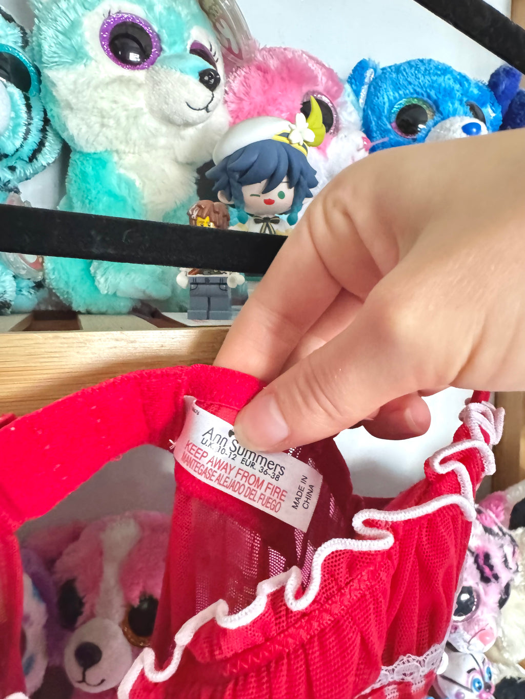 y2k vintage red and white gingham mesh babydoll cami top coquette