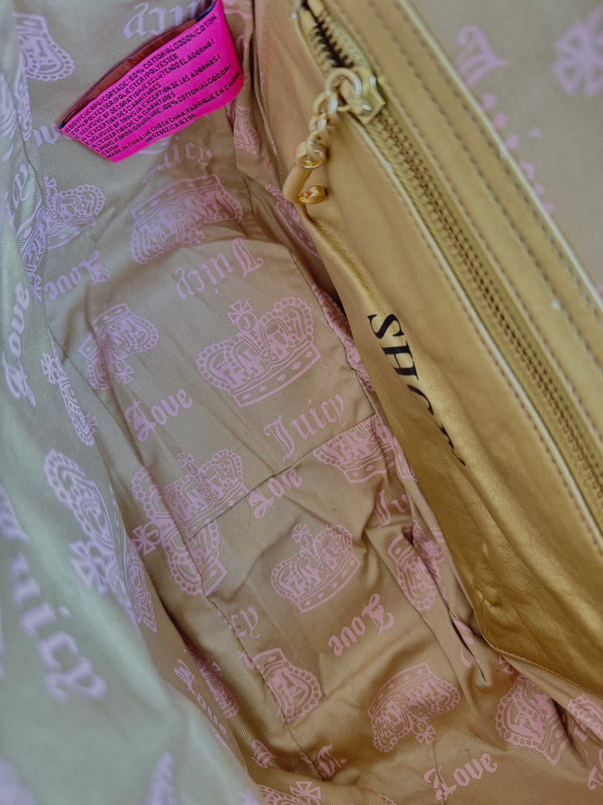 rare y2k vintage pink and green velour luxury Juicy Couture trustfund generation crossbody bag
