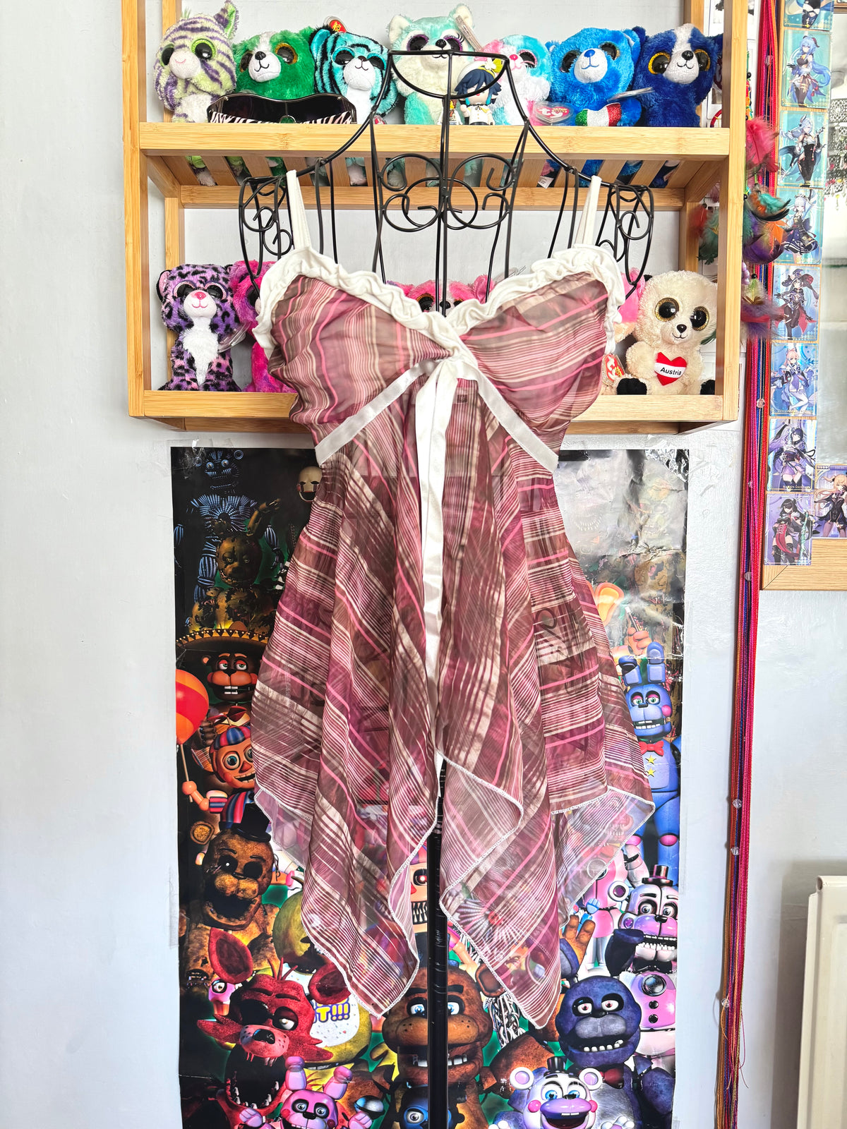 y2k vintage asymmetrical fairy hem floaty earthy cami top fairycore