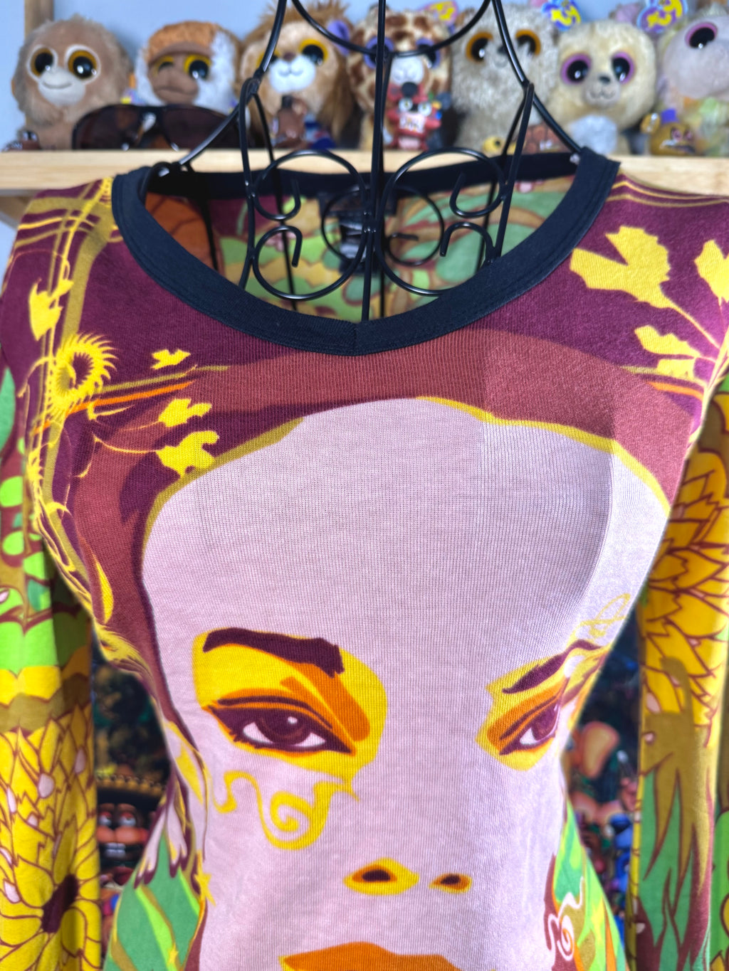 y2k vintage graphic flared sleeve deadstock hayes top