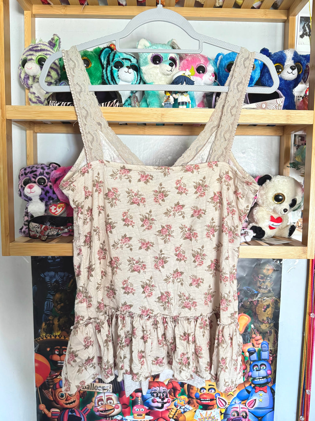 y2k vintage floral pattern lace trim cami top with sequins