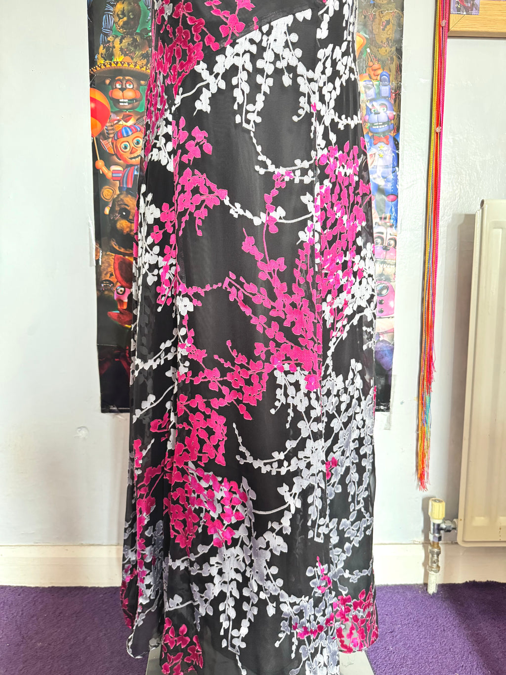 y2k vintage silk blend fitted cowl neck criss-cross back maxi dress formal occasion wear