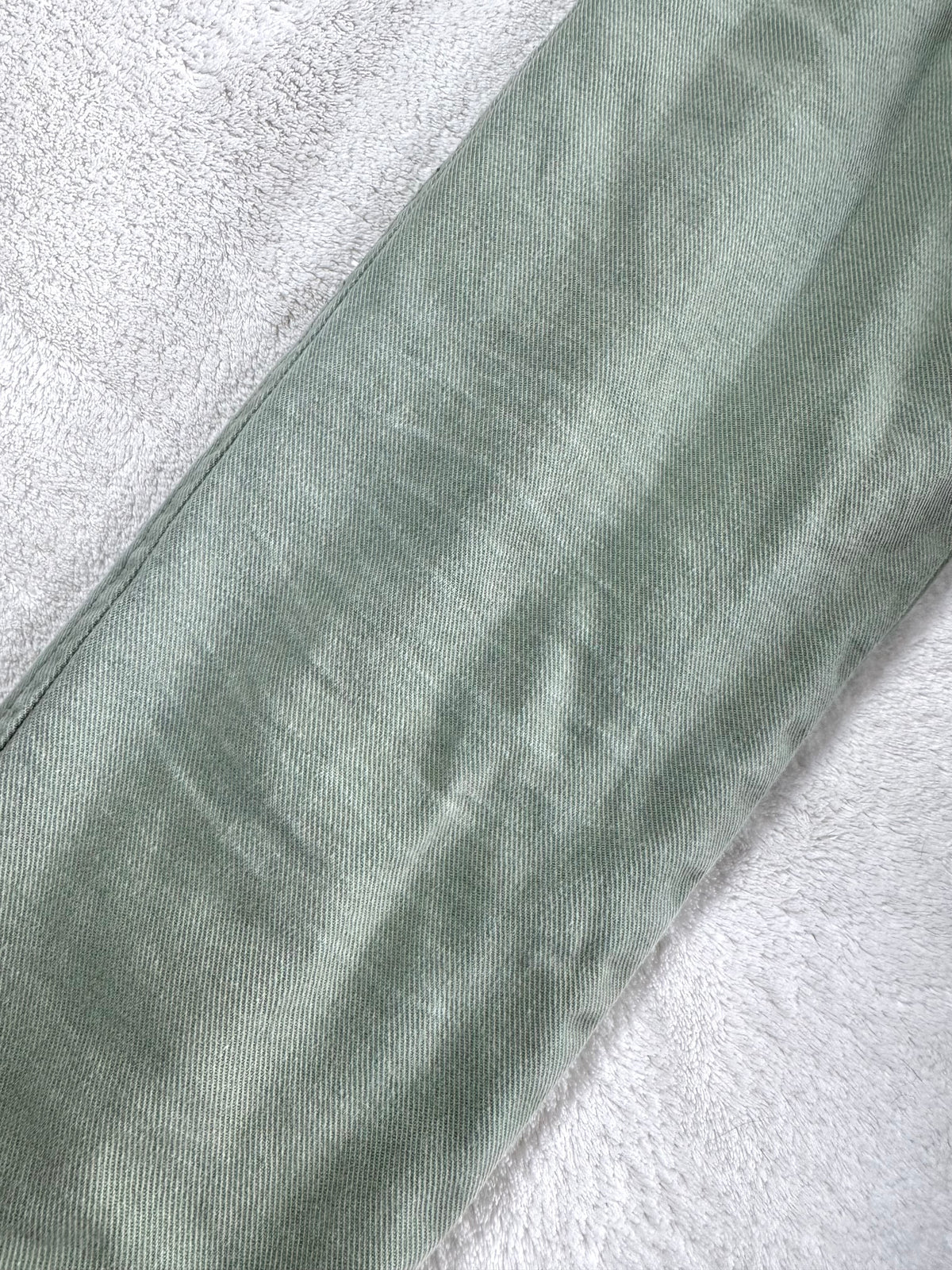 y2k vintage sage green fitted button up parka jacket with faux fur trim hood and cinch waist