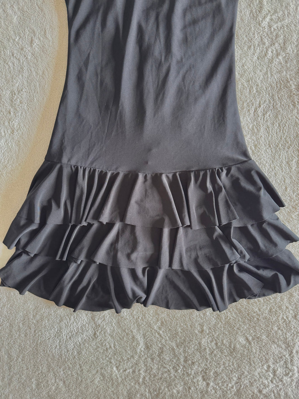 y2k vintage malgoth ruffle tiered lace up corset style mini dress