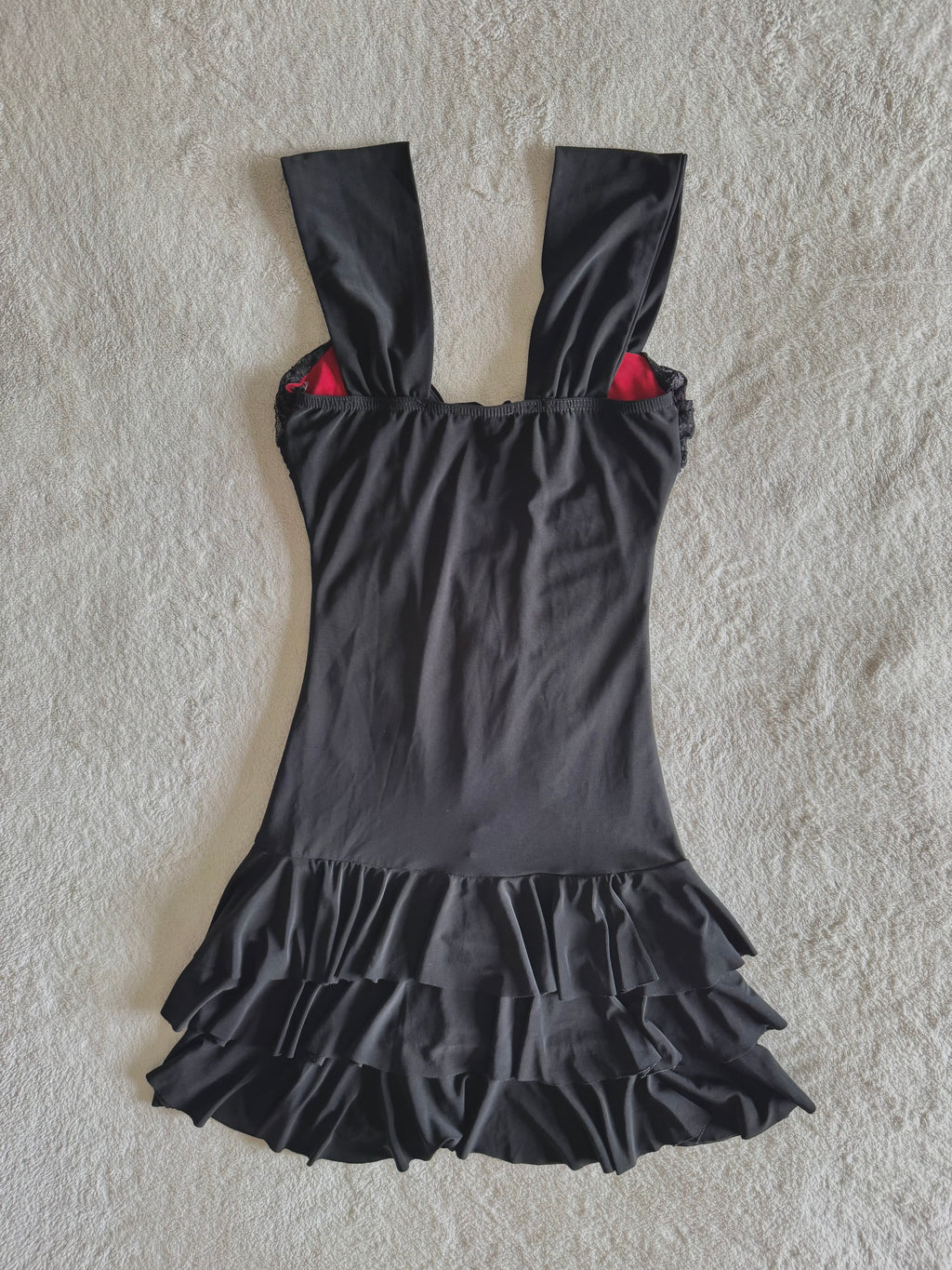y2k vintage malgoth ruffle tiered lace up corset style mini dress