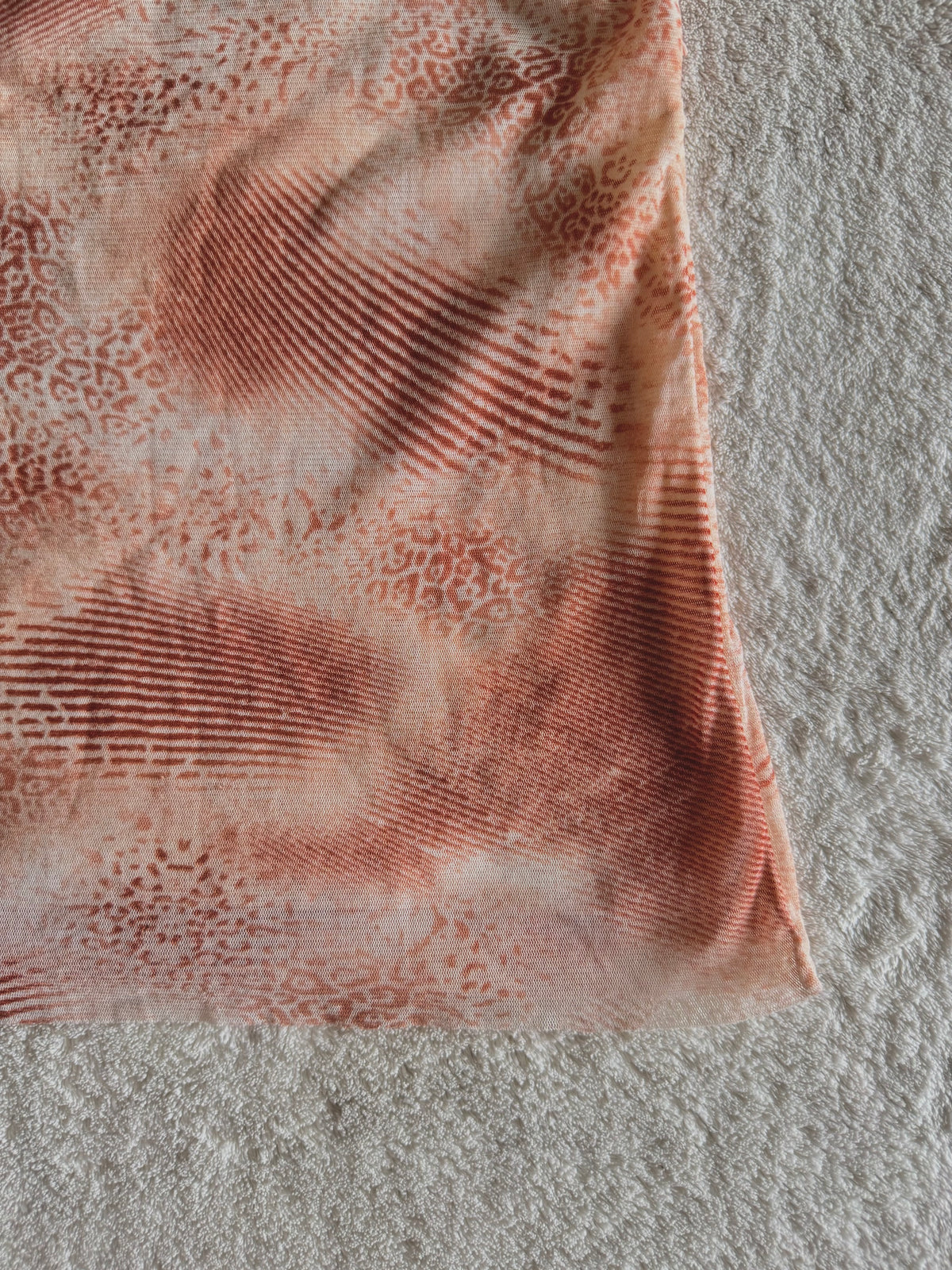 y2k vintage sheer mesh leopard print pink and tan cropped fitted cami top summer festival
