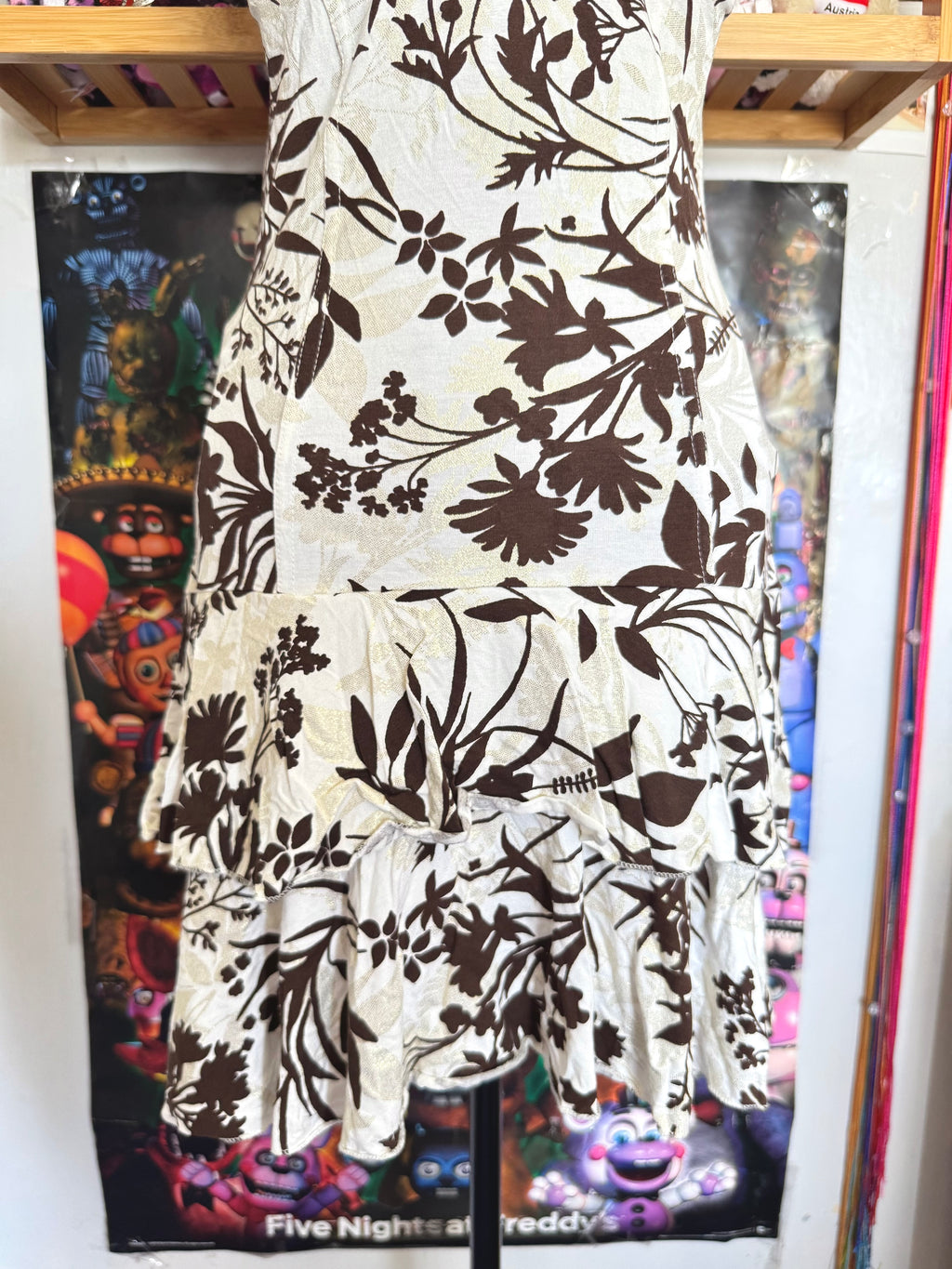y2k vintage floral print milkmaid ruffle tiered mini dress summer