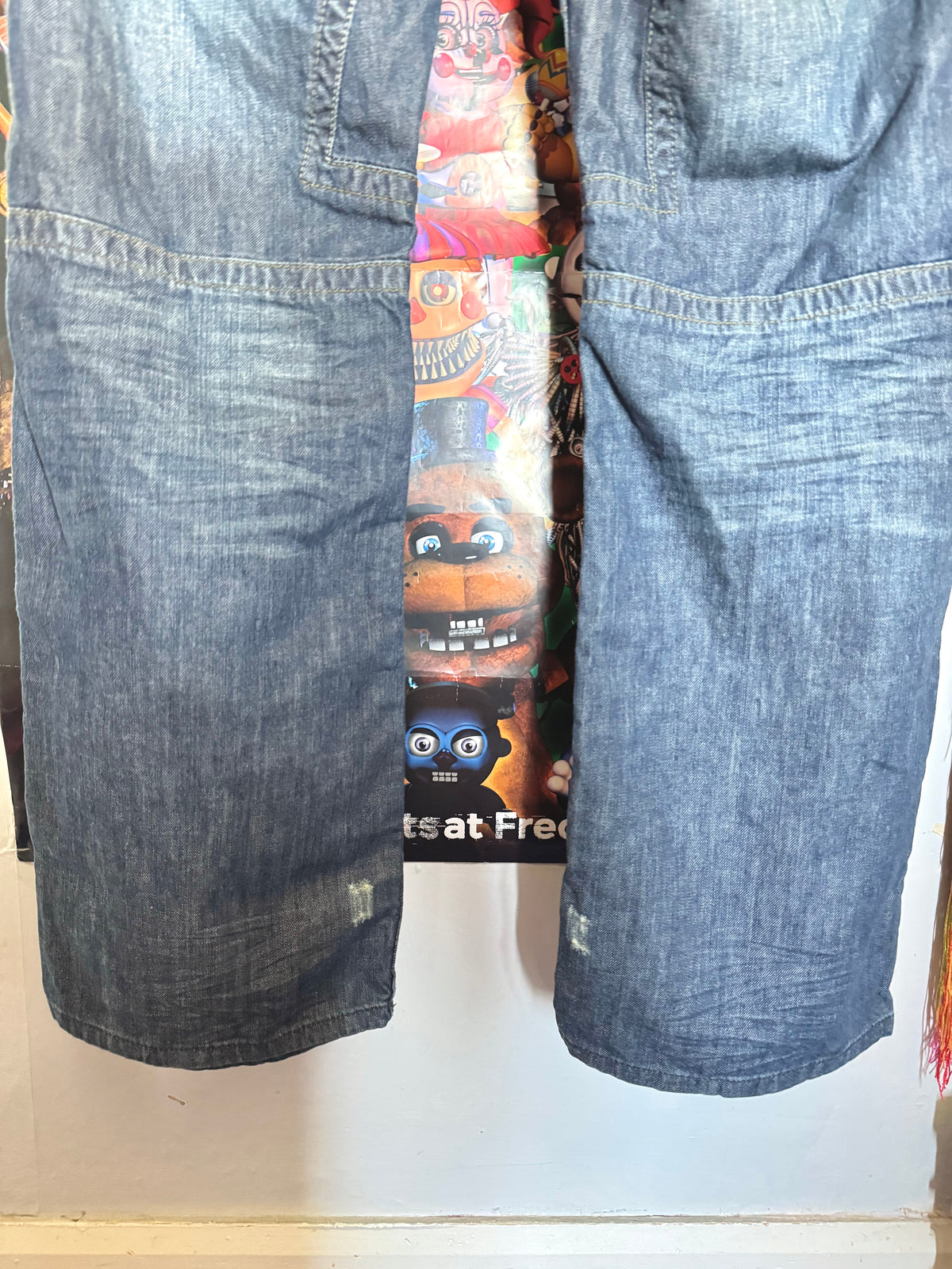 y2k vintage low waisted dark wash denim slouchy boyfriend jeans