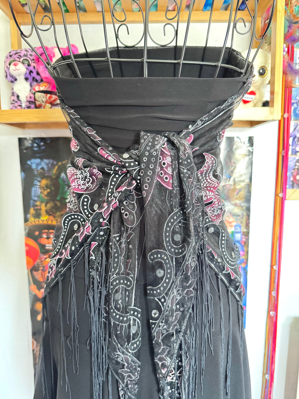 y2k vintage strapless fitted ruched asymmetrical fairy hem mini dress with butterfly mesh shawl
