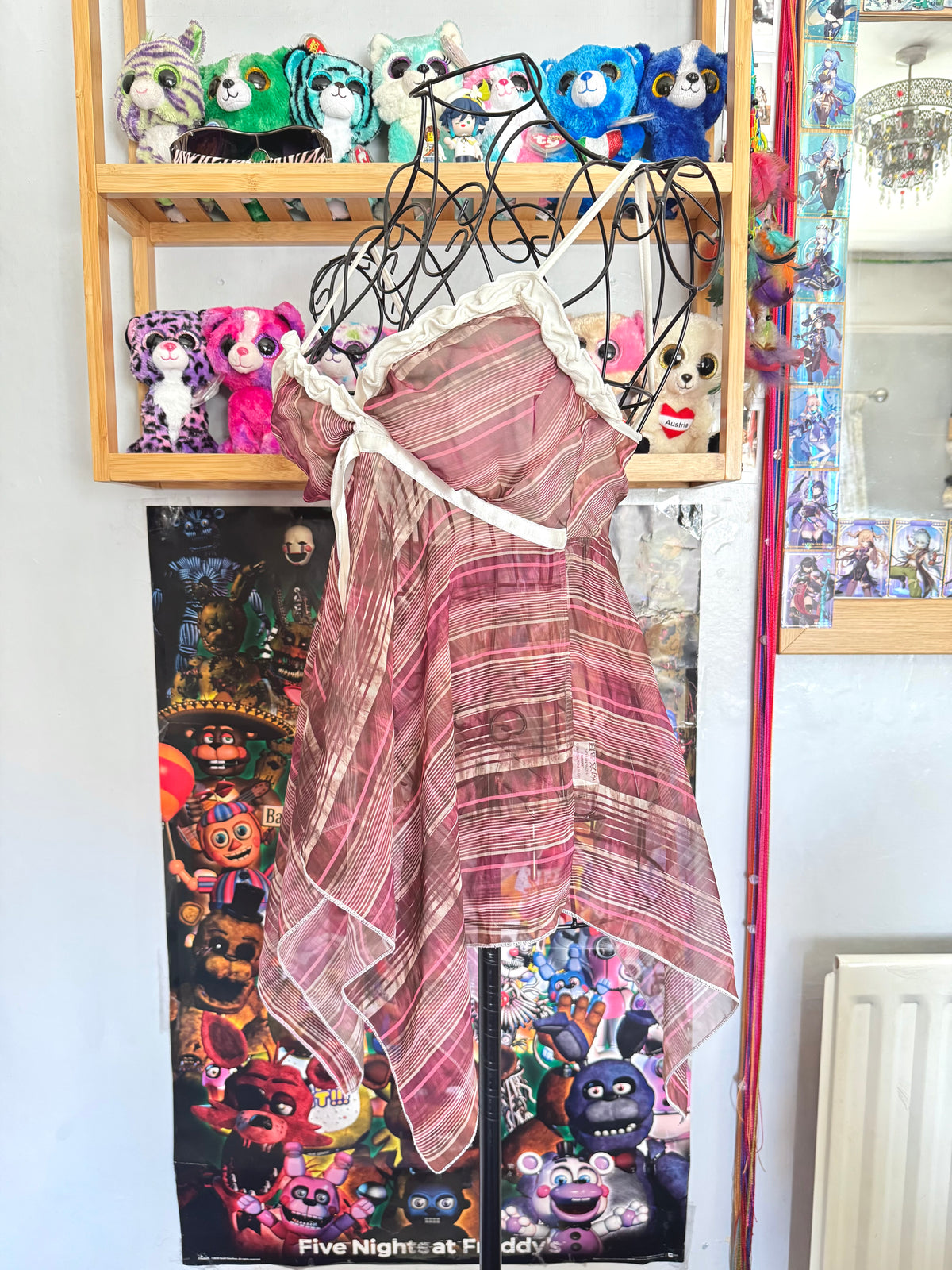 y2k vintage asymmetrical fairy hem floaty earthy cami top fairycore