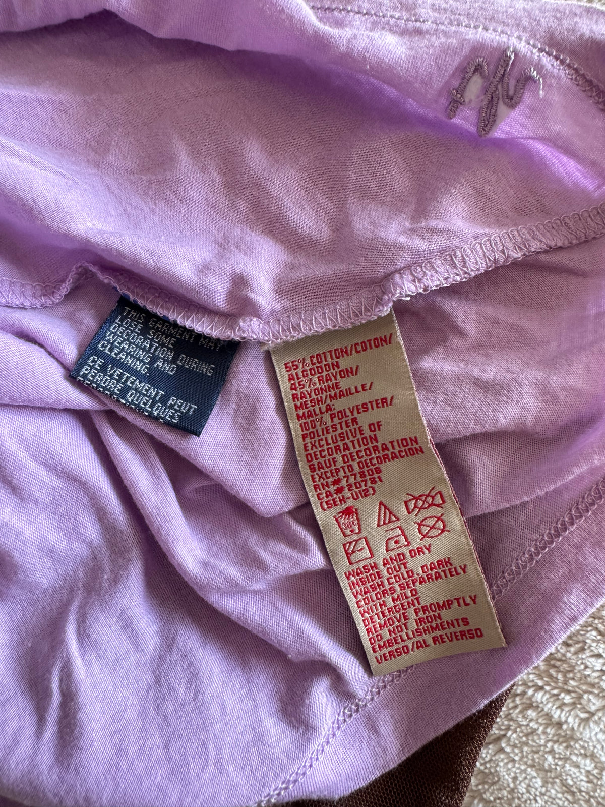 y2k vintage fitted lilac tie back jewelled cami top