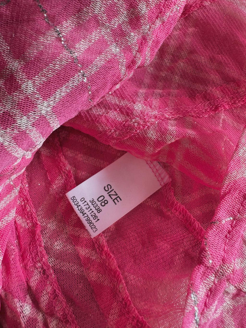 y2k vintage rare hot pink plaid glittery button up sheer blouse with lace up back mcbling