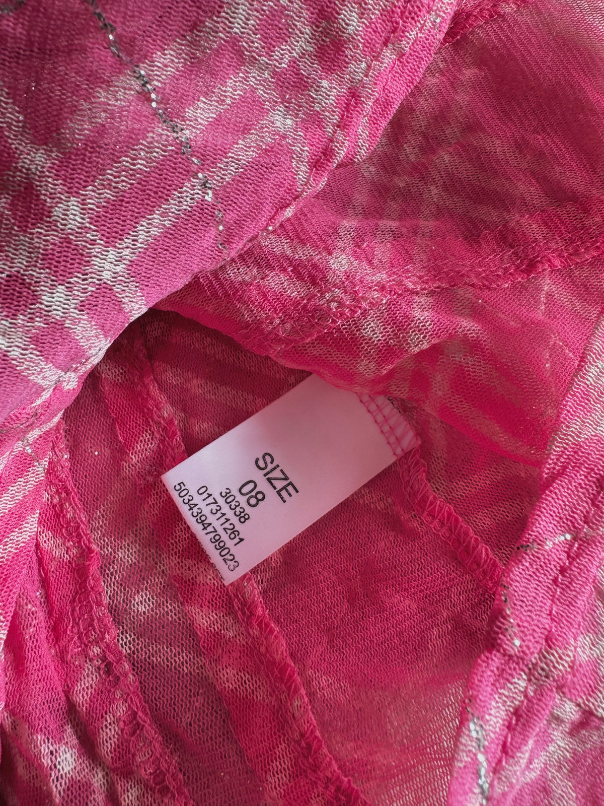 y2k vintage rare hot pink plaid glittery button up sheer blouse with lace up back mcbling