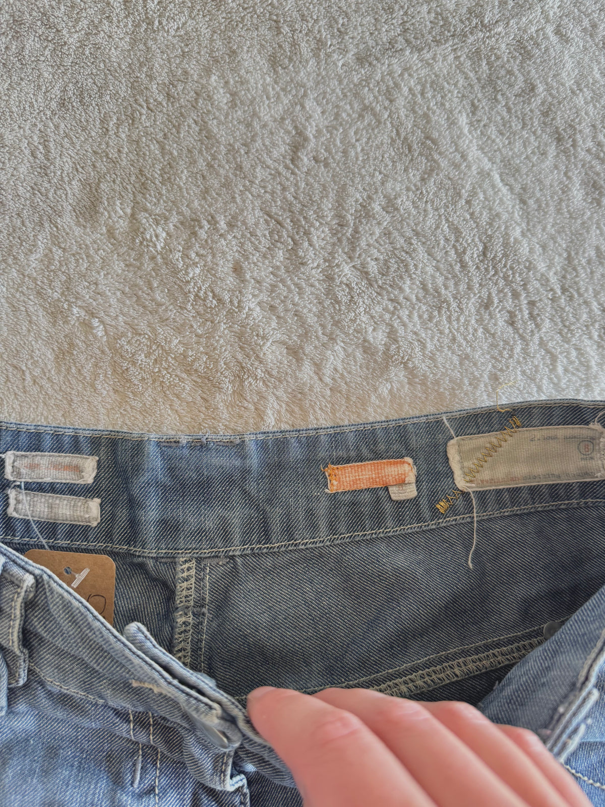 y2k vintage low waisted medium wash denim mini shorts