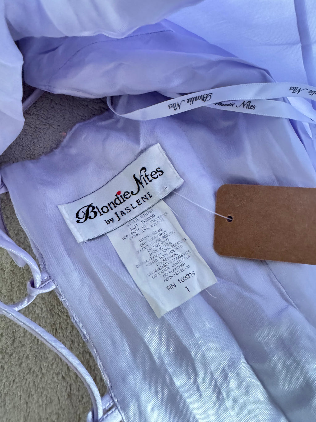 y2k vintage lilac purple lace back cropped and fitted corset top with sequins embellished